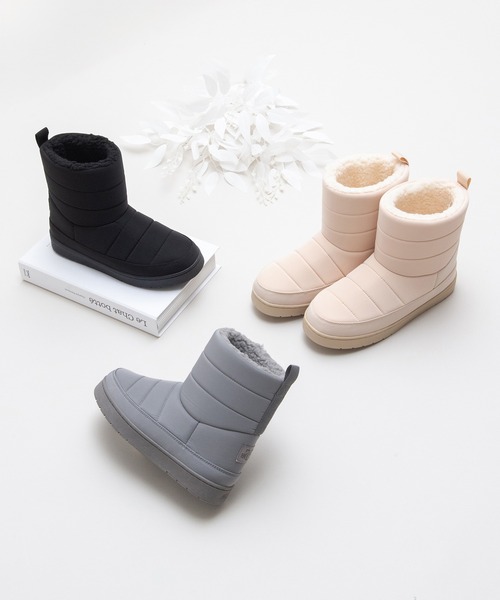 JELLY BEANS（ジェリービーンズ）の「キルティングナイロンブーツ（レディース）(186-46001)JELLY BEANS(ジェリービーンズ)（ブーツ・レディース・ブラック/グレー/アイボリー・23/24/25/22.5）」の18枚目の写真