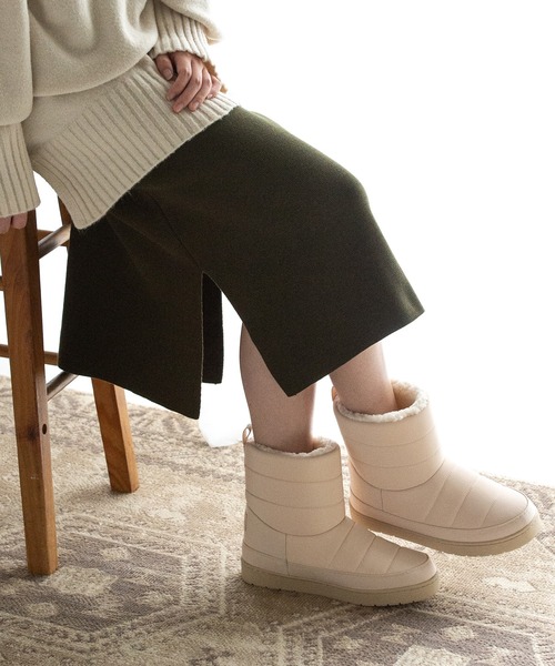 JELLY BEANS（ジェリービーンズ）の「キルティングナイロンブーツ（レディース）(186-46001)JELLY BEANS(ジェリービーンズ)（ブーツ・レディース・ブラック/グレー/アイボリー・23/24/25/22.5）」の19枚目の写真