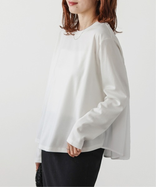La-gemme(ラジェム)の「バックコンシャスプルオーバー(Tシャツ/カットソー・レディース・グレー/ブラック/ホワイト・フリー)」の7枚目の写真