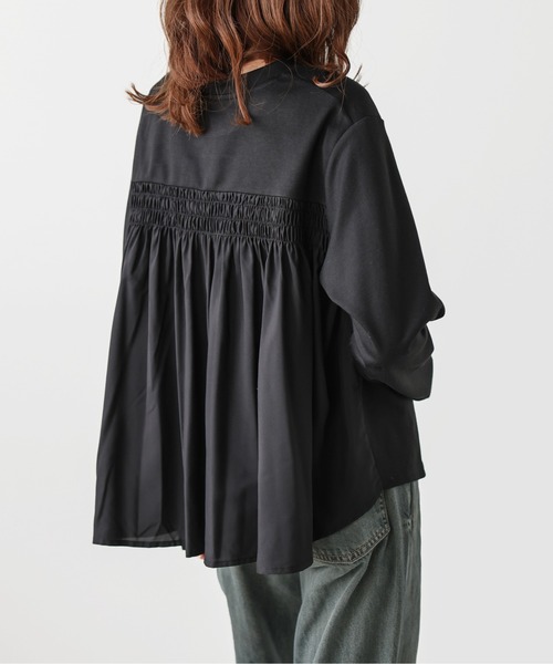 La-gemme(ラジェム)の「バックコンシャスプルオーバー(Tシャツ/カットソー・レディース・グレー/ブラック/ホワイト・フリー)」の14枚目の写真