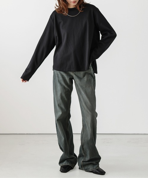 La-gemme(ラジェム)の「バックコンシャスプルオーバー(Tシャツ/カットソー・レディース・グレー/ブラック/ホワイト・フリー)」の15枚目の写真