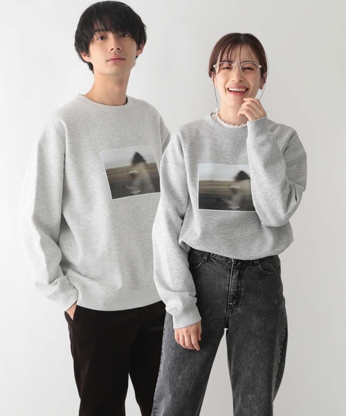 GLOBAL WORK(グローバルワーク)の「乾きやすいスウェット/プリント/裏起毛/116281(スウェット・メンズ・グリーン/ネイビー/グレー系その他5/グレー系その他4/ホワイト系その他7/ブルー/ホワイト/グレー/オフホワイト/グレー系その他6・X-LARGE/LARGE/MEDIUM/SMALL)」の4枚目の写真