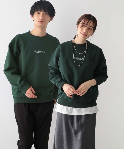 GLOBAL WORK(グローバルワーク)の「乾きやすいスウェット/プリント/裏起毛/116281(スウェット・メンズ・グリーン/ネイビー/グレー系その他5/グレー系その他4/ホワイト系その他7/ブルー/ホワイト/グレー/オフホワイト/グレー系その他6・X-LARGE/LARGE/MEDIUM/SMALL)」の8枚目の写真