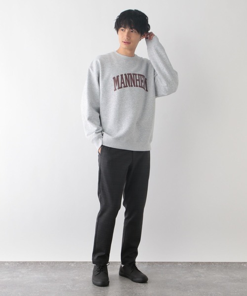 GLOBAL WORK(グローバルワーク)の「乾きやすいスウェット/プリント/裏起毛/116281(スウェット・メンズ・グリーン/ネイビー/グレー系その他5/グレー系その他4/ホワイト系その他7/ブルー/ホワイト/グレー/オフホワイト/グレー系その他6・X-LARGE/LARGE/MEDIUM/SMALL)」の12枚目の写真