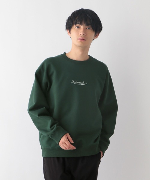 GLOBAL WORK(グローバルワーク)の「乾きやすいスウェット/プリント/裏起毛/116281(スウェット・メンズ・グリーン/ネイビー/グレー系その他5/グレー系その他4/ホワイト系その他7/ブルー/ホワイト/グレー/オフホワイト/グレー系その他6・X-LARGE/LARGE/MEDIUM/SMALL)」の17枚目の写真