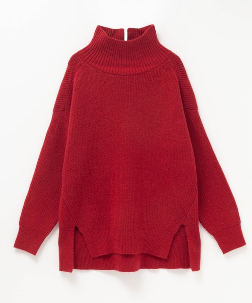 HusHusH（ハッシュアッシュ）の「HusHusH ハイネックニットプルオーバー（ニット/セーター・レディース・ネイビー/レッド/グレー・M/L）」の18枚目の写真