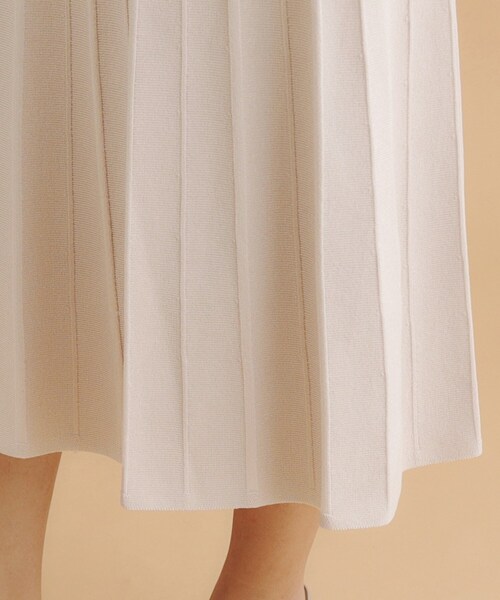 index(インデックス)の「◆バイカラーフレアスカート/ニットアップ対応【洗濯機洗い可/抗ピル】(スカート・レディース・ブラック系/ベージュ系その他4/ダークブラウン系・38/36/40)」の16枚目の写真