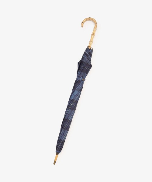 Afternoon Tea（アフタヌーンティー）の「タータンチェック柄長傘 雨傘（長傘・レディース・ブルー/レッド・ONE SIZE）」の8枚目の写真