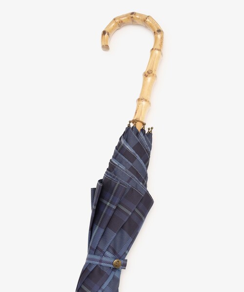 Afternoon Tea（アフタヌーンティー）の「タータンチェック柄長傘 雨傘（長傘・レディース・ブルー/レッド・ONE SIZE）」の9枚目の写真