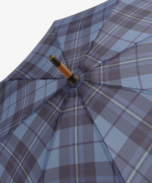Afternoon Tea（アフタヌーンティー）の「タータンチェック柄長傘 雨傘（長傘・レディース・ブルー/レッド・ONE SIZE）」の10枚目の写真