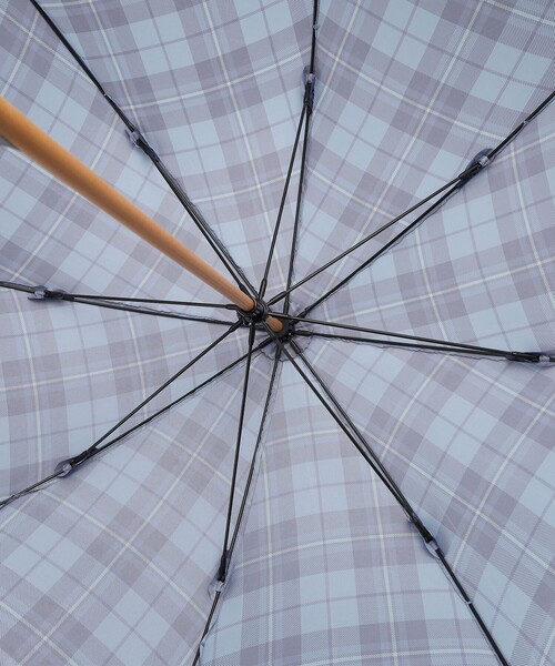 Afternoon Tea（アフタヌーンティー）の「タータンチェック柄長傘 雨傘（長傘・レディース・ブルー/レッド・ONE SIZE）」の11枚目の写真