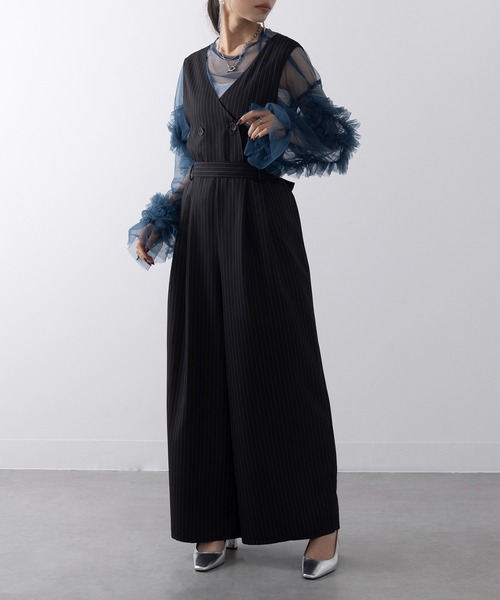 セール】【MAISON BREEZE】ピンストライプ オールインワン ビジネス