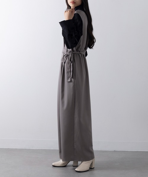 セール】【MAISON BREEZE】ピンストライプ オールインワン ビジネス