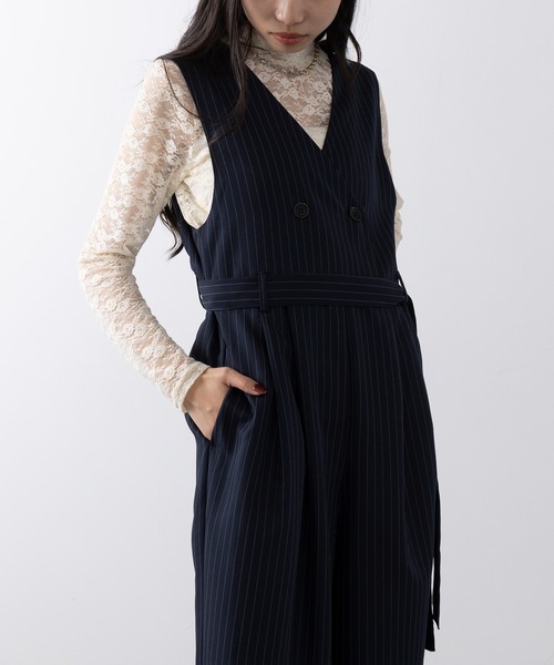 セール】【MAISON BREEZE】ピンストライプ オールインワン ビジネス