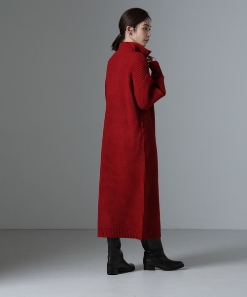 【セール】ハーフジップニットワンピース（ワンピース）｜nano･universe（ナノユニバース）