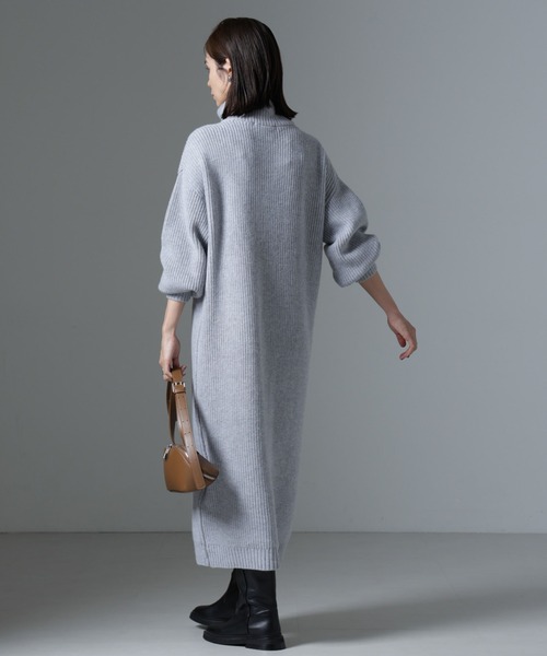 【セール】ハーフジップニットワンピース（ワンピース）｜nano･universe（ナノユニバース）