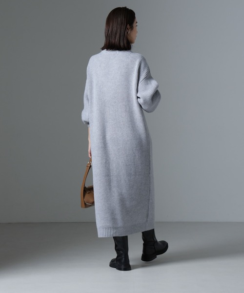 【セール】ハーフジップニットワンピース（ワンピース）｜nano･universe（ナノユニバース）