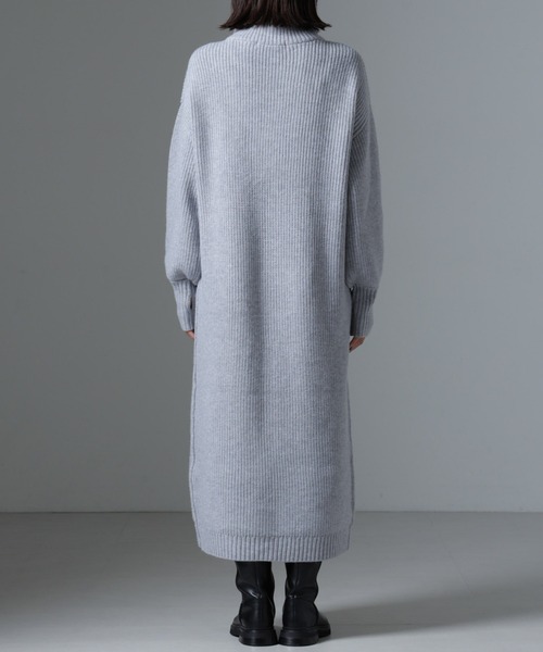 【セール】ハーフジップニットワンピース（ワンピース）｜nano･universe（ナノユニバース）