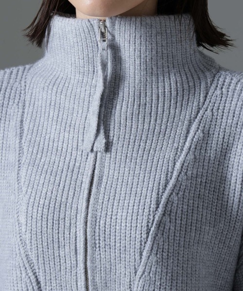 【セール】ハーフジップニットワンピース（ワンピース）｜nano･universe（ナノユニバース）