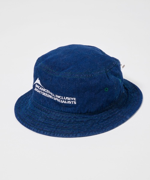 【セール】BACANCES/バカンス BC DENIM HAT デニムハット バケットハット 刺繍 サイズ調整可能（ハット）｜BACANCES ALL INCLUSIVE（バカンサスオールインクルーシブ）