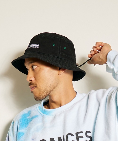 【セール】BACANCES/バカンス BC DENIM HAT デニムハット バケットハット 刺繍 サイズ調整可能（ハット）｜BACANCES ALL INCLUSIVE（バカンサスオールインクルーシブ）