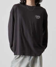 ワイドシルエット刺繍ロングスリーブTシャツ