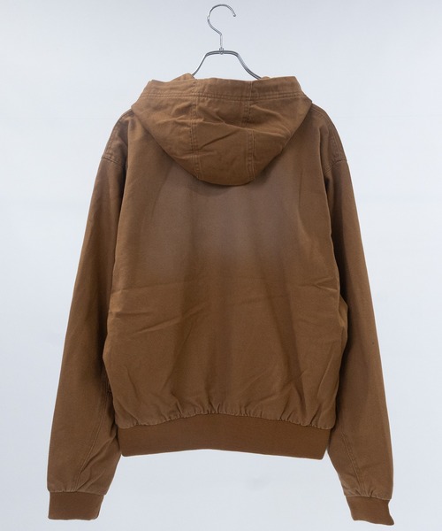 JOHN'S CLOSET(ジョンズクローゼット)の「【13】ウォッシュ加工ダック地 フルジップアップ パーカー(パーカー・メンズ・キャメル/ネイビー/ブラック/オリーブ/チャコールグレー/ブルー・MEDIUM/LARGE)」の10枚目の写真