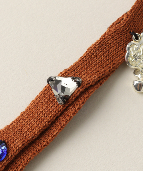 JOURNAL STANDARD(ジャーナルスタンダード)の「【YANYAN/ヤンヤン】COTTON CHOKER W/STONE AND(チョーカー・レディース・レンガ・FREE)」の5枚目の写真