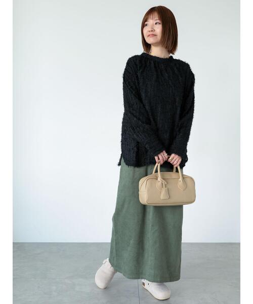 Lugnoncure（ルノンキュール）の「前後2WAYフリンジシャツ（シャツ/ブラウス・レディース・ブラック/オフホワイト・F）」の14枚目の写真