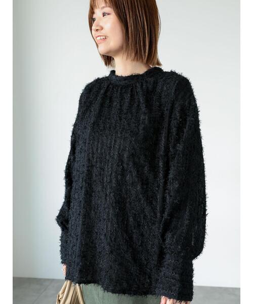 Lugnoncure（ルノンキュール）の「前後2WAYフリンジシャツ（シャツ/ブラウス・レディース・ブラック/オフホワイト・F）」の12枚目の写真