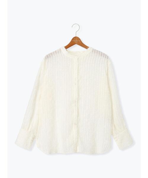 Lugnoncure（ルノンキュール）の「前後2WAYフリンジシャツ（シャツ/ブラウス・レディース・ブラック/オフホワイト・F）」の11枚目の写真