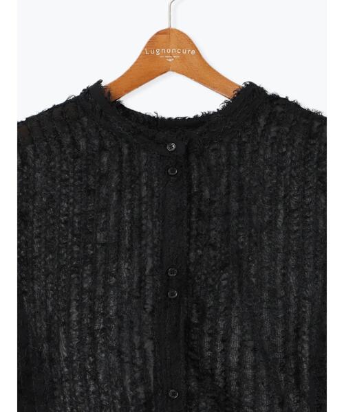 Lugnoncure（ルノンキュール）の「前後2WAYフリンジシャツ（シャツ/ブラウス・レディース・ブラック/オフホワイト・F）」の8枚目の写真