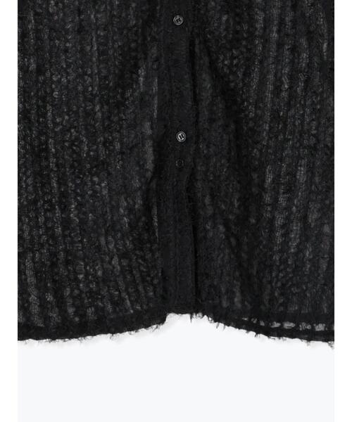 Lugnoncure（ルノンキュール）の「前後2WAYフリンジシャツ（シャツ/ブラウス・レディース・ブラック/オフホワイト・F）」の6枚目の写真