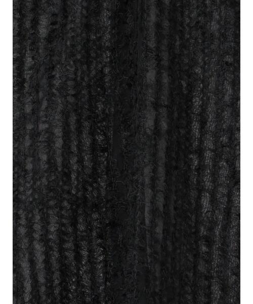 Lugnoncure（ルノンキュール）の「前後2WAYフリンジシャツ（シャツ/ブラウス・レディース・ブラック/オフホワイト・F）」の4枚目の写真