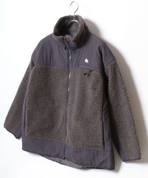 LOGOS | LOGOS/ロゴス シープボア×ナイロン切替 スタンドジャケット(ブルゾン)