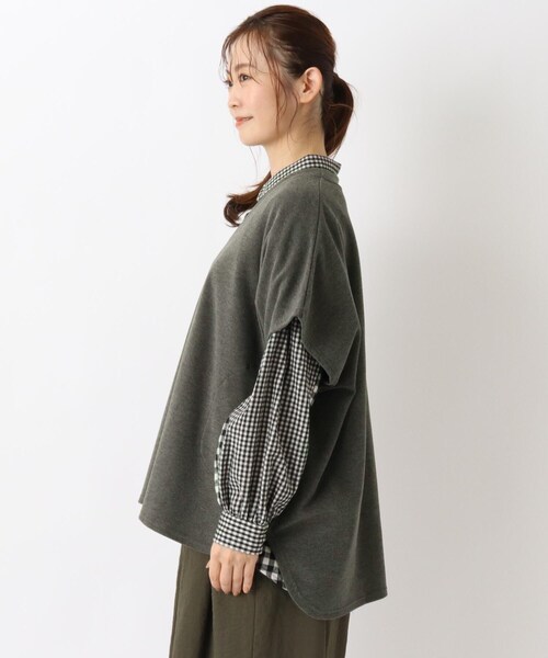 one'sterrace(ワンズテラス)の「TPuスムースピーチ起毛ベスト(ベスト・レディース・グレー系その他7/ブラック系8/ダークブラウン系8・02)」の5枚目の写真