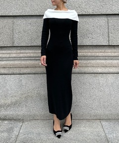 セール】＜H＞リブ マキシ ニットワンピース（ワンピース）｜H