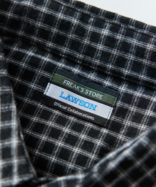 FREAK'S STORE（フリークスストア）の「ローソン×FREAK'S STORE RELAX FIT インスタント チェックネルシャツ/ローソンフリーク（シャツ/ブラウス・メンズ・ネイビー/サックスブルー/ブラック・0/1）」の13枚目の写真