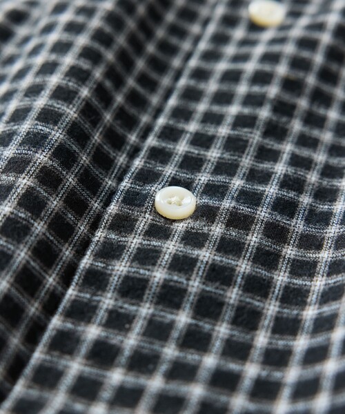 FREAK'S STORE（フリークスストア）の「ローソン×FREAK'S STORE RELAX FIT インスタント チェックネルシャツ/ローソンフリーク（シャツ/ブラウス・メンズ・ネイビー/サックスブルー/ブラック・0/1）」の15枚目の写真