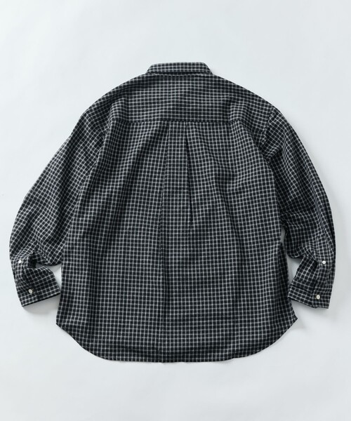 FREAK'S STORE（フリークスストア）の「ローソン×FREAK'S STORE RELAX FIT インスタント チェックネルシャツ/ローソンフリーク（シャツ/ブラウス・メンズ・ネイビー/サックスブルー/ブラック・0/1）」の20枚目の写真