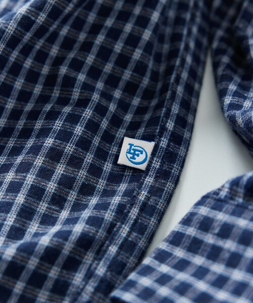 FREAK'S STORE（フリークスストア）の「ローソン×FREAK'S STORE RELAX FIT インスタント チェックネルシャツ/ローソンフリーク（シャツ/ブラウス・メンズ・ネイビー/サックスブルー/ブラック・0/1）」の21枚目の写真