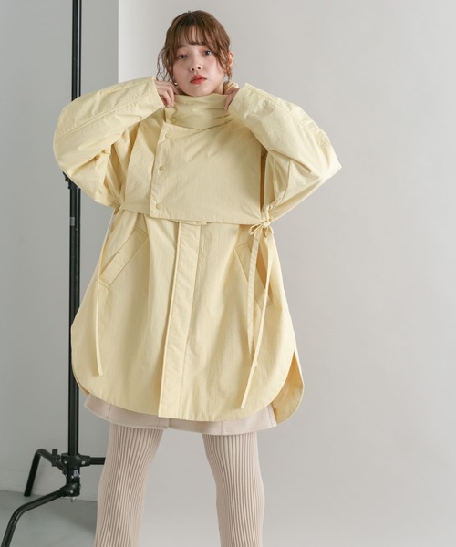 KBF 3WAYパテッドミドルジャケット　beige KBF（ケイビーエフ）の「3WAYパテッドミドルジャケット（ダウン