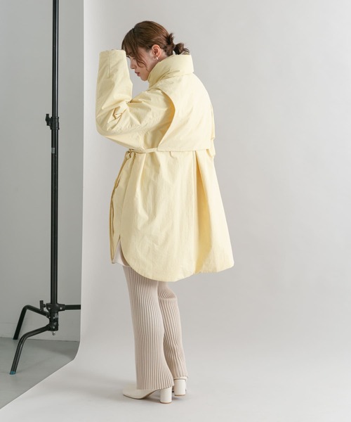 KBF 3WAYパテッドミドルジャケット　beige KBF（ケイビーエフ）の「3WAYパテッドミドルジャケット（ダウン