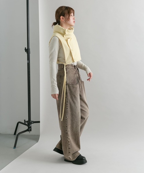 KBF 3WAYパテッドミドルジャケット　beige KBF（ケイビーエフ）の「3WAYパテッドミドルジャケット（ダウン