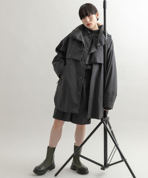 KBF 3WAYパテッドミドルジャケット　beige KBF（ケイビーエフ）の「3WAYパテッドミドルジャケット（ダウン