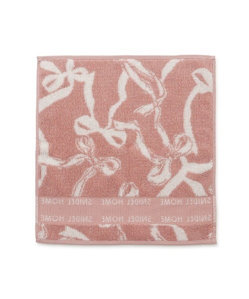 SNIDEL HOME(スナイデルホーム)の「リボンジャカードハンドタオル(タオル・レディース・ピンク/モカ・FREE)」の3枚目の写真