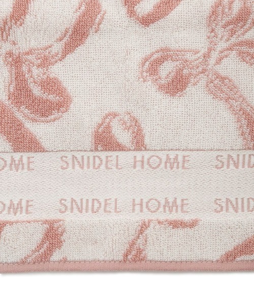 SNIDEL HOME(スナイデルホーム)の「リボンジャカードハンドタオル(タオル・レディース・ピンク/モカ・FREE)」の5枚目の写真