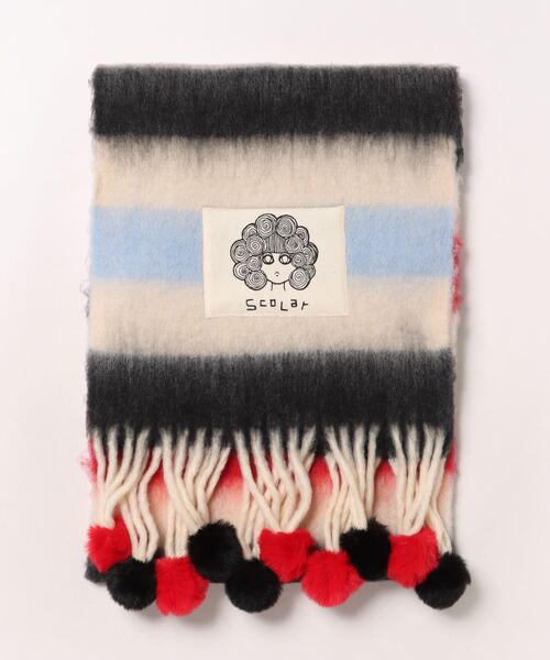 カラフルストライプマフラー Belly刺繍付き 楽天市場】ストライプ（メンズマフラー・ストール｜マフラー・スカーフ