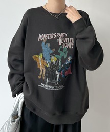 Futier land | モンスターパーティープリント裏起毛スウェット(スウェット)