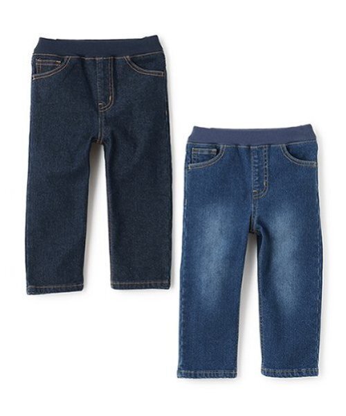 petit main（プティマイン）の「裏起毛デニムストレートパンツ（デニムパンツ・キッズ・ネイビー/ブルー・80ｃｍ/90cm/110cm/100cm/120cm/130cm）」の15枚目の写真